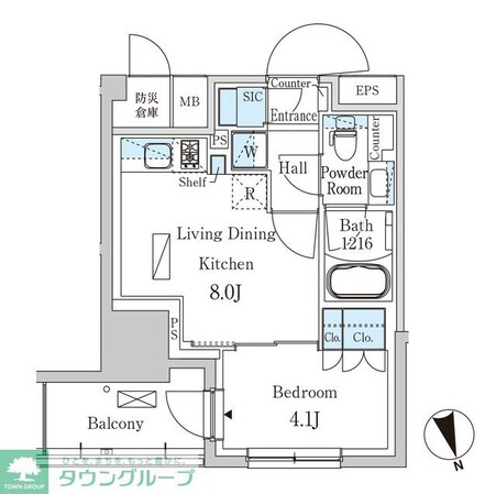 パークアクシス浦安の物件間取画像